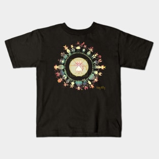 KINKY KITTY - Kinky Mandala Rainbow Kids T-Shirt